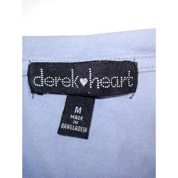 Bundle of Two (2) Derek Heart Women's Short Sleeve Grey & Purple Tops Medium - Picture 12 of 13